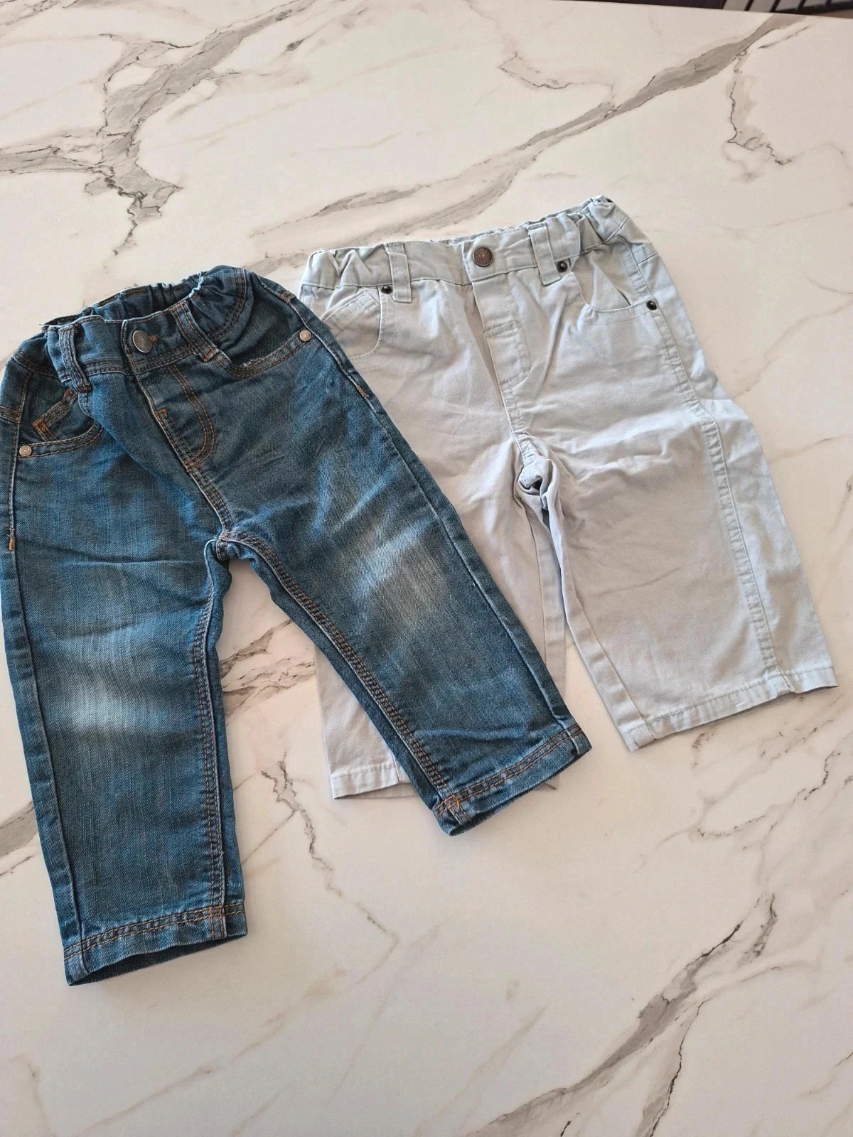 Lot de 2 jeans garçon - 12 mois 74cm
